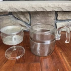 Vintage Pyrex Flameware Glass 4-6 cup Percolator Coffee Pot NO LID