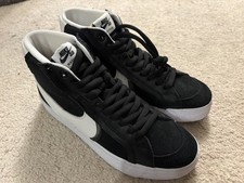 Men Size 8 - Nike Zoom Blazer Premium SB Mid Oversized Swoosh - Black