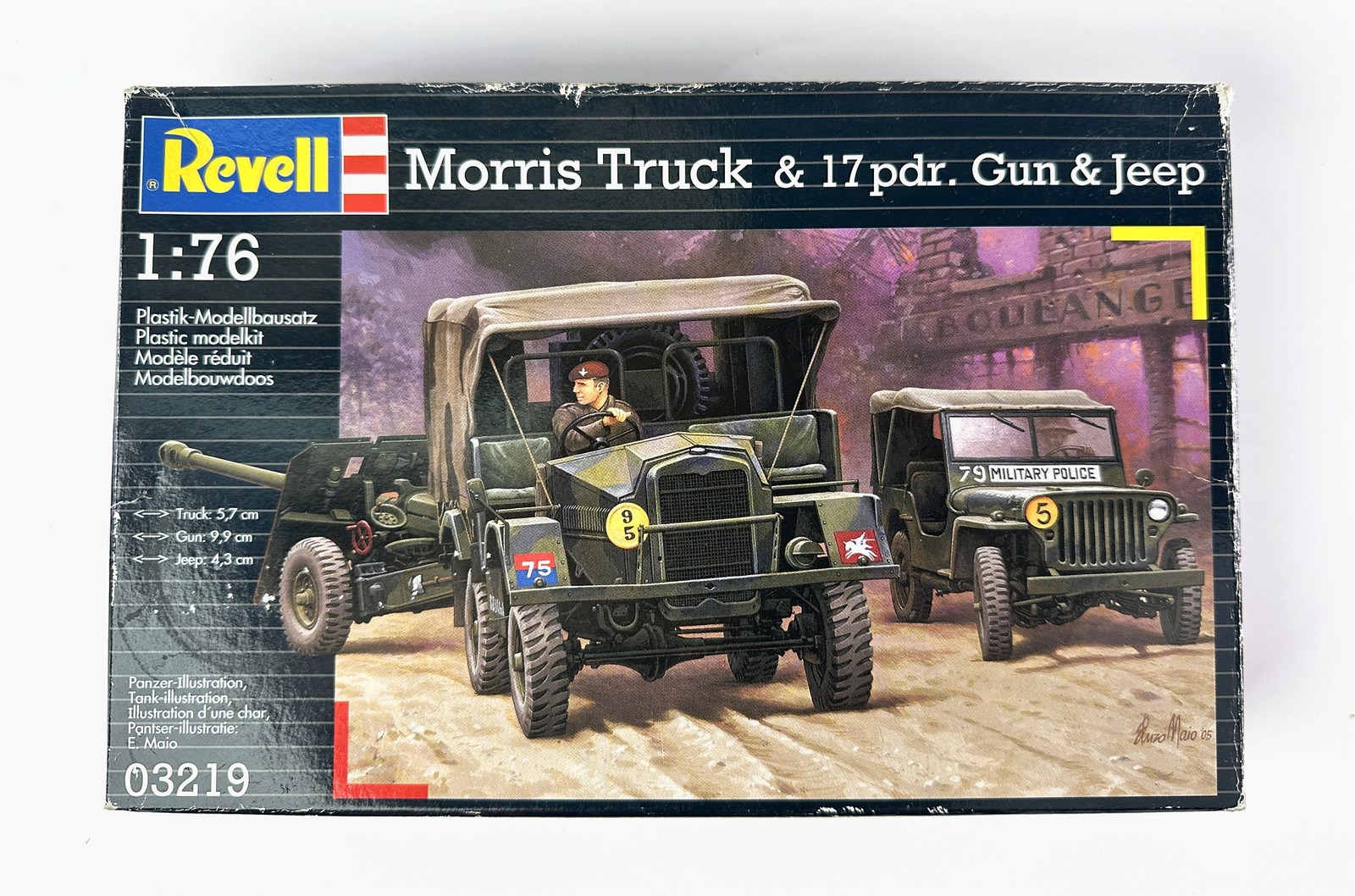 Revell 03219 Morris Truck & 17pdr. Gun & Jeep 1/76 Scale Pla