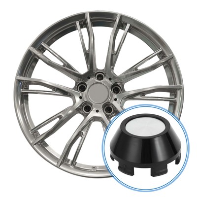 Auto Rad Hub Center Caps 64mm 2,52''OD Universal ABS Kunststoff Silber Schwarz