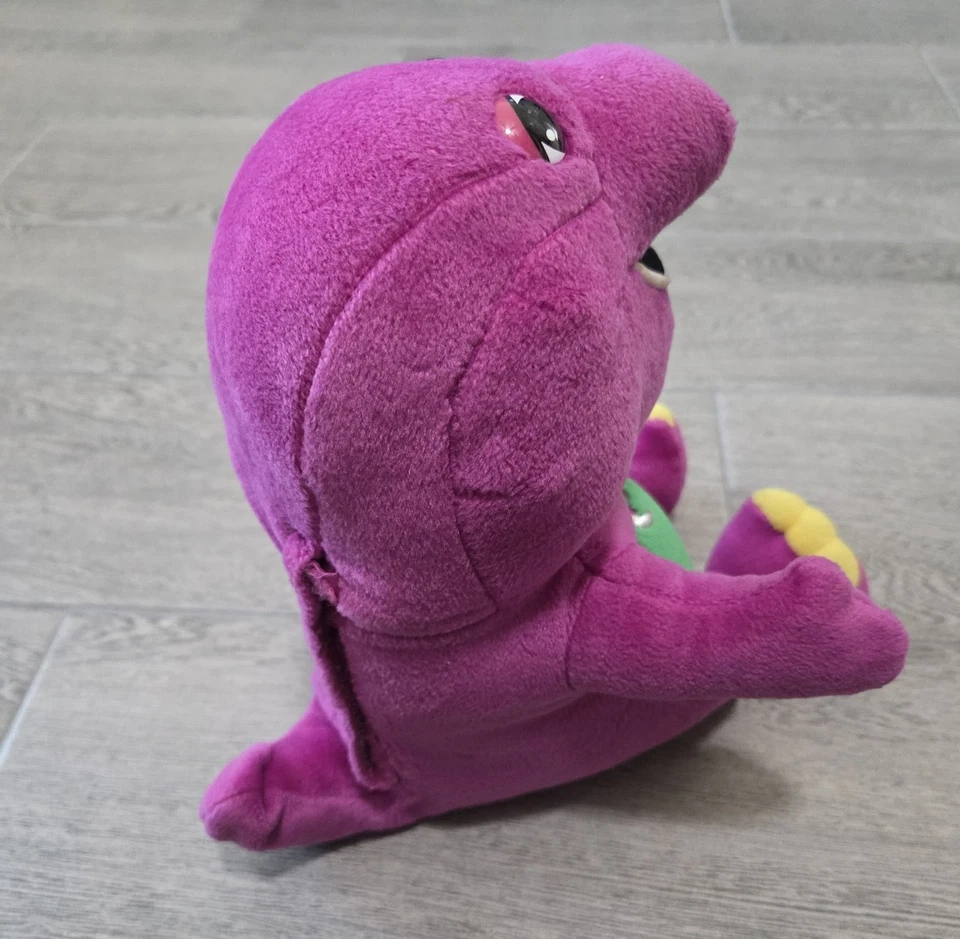 Peluche Barney Playskool 2000 vintage animal de peluche hablando Barney no probado Foto 2 de 4