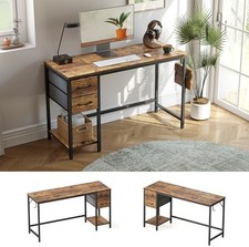 40 Inch Small Home Office Desk, Computer Desk with 2 Drawers