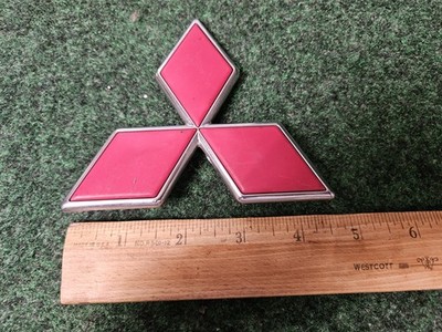 OEM Genuine Mitsubishi Red Diamond Emblem MC922558 Name Plate Logo