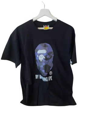 Bape Tee/T-Shirt Black Dark/Navy Blue/Brand New/Size L
