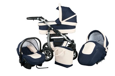 Kinderwagen Baby Merc Leo 3in1 Kombikinderwagen - Liegewanne - Buggy -  Autositz | eBay