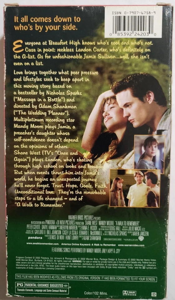 A Walk to Remember VHS 2002 - Image 2 of 3