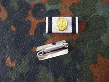 (S1-183) Schützenschnur Bundeswehr Gold Ordensspange Bandspange mit Halter