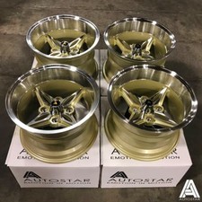 Autostar 14" x 9" Kanji 4x100 et-13 alloys fit Mazda MX5 wide arch flared body