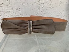 BLUMARINE GORGEOUS BOW BELT W/ RHINESTONES ITALY SZ 42/34