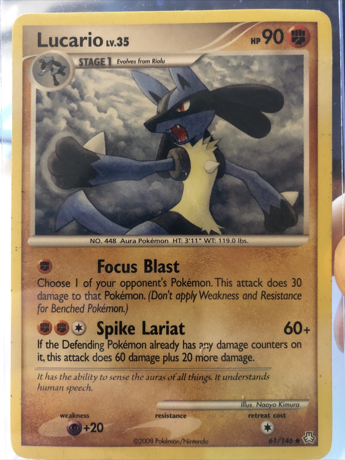 Pokémon TCG Lucario Legends Awakened 61 Regular Uncommon MP To LP