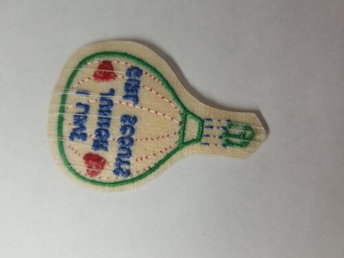 Girl Scout Badge Patch~I Love Junior Girl Scouts Hot Air Balloon Yellow ...