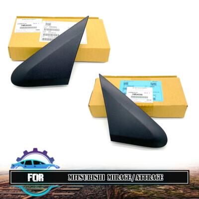 2012-2015 Mitsubishi Mirage G4 Pair Side Mirror Corner Triangle