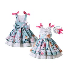 Princess Flower Girls Dresses Size 2-6 8 10 12 Communion Party Floral Dresses