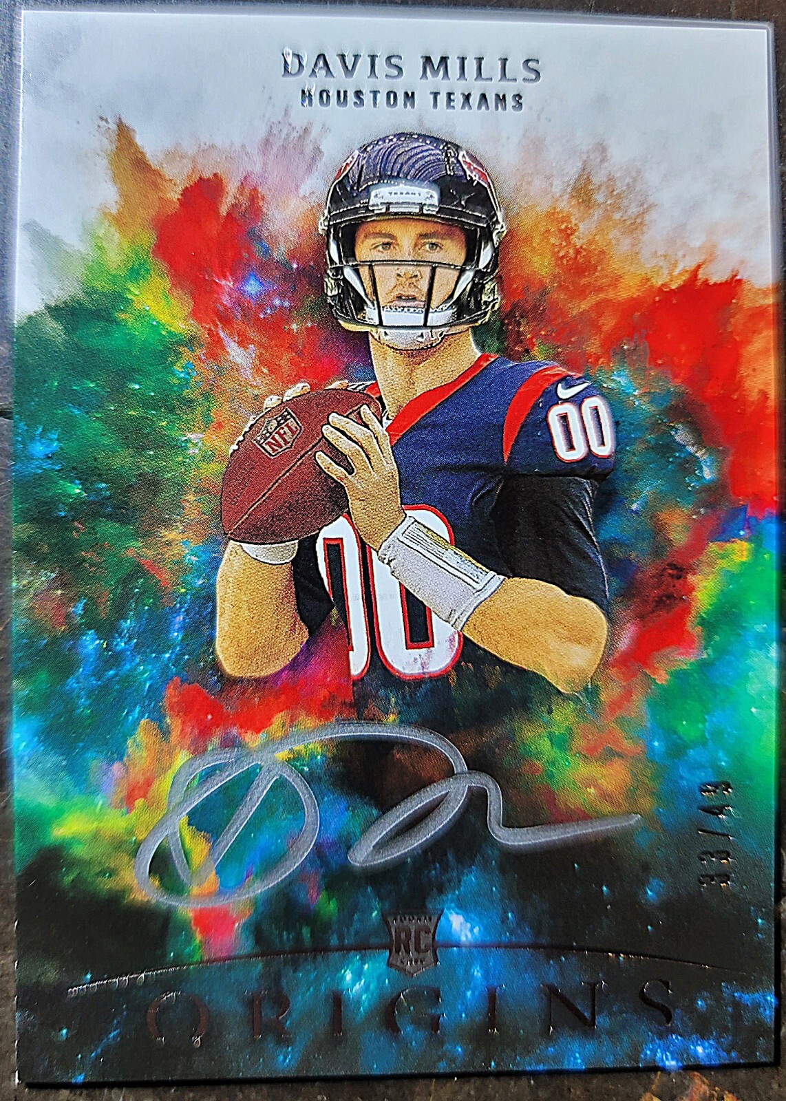 Davis Mills Panini Origins Origins Autographs #OADM Silver Ink