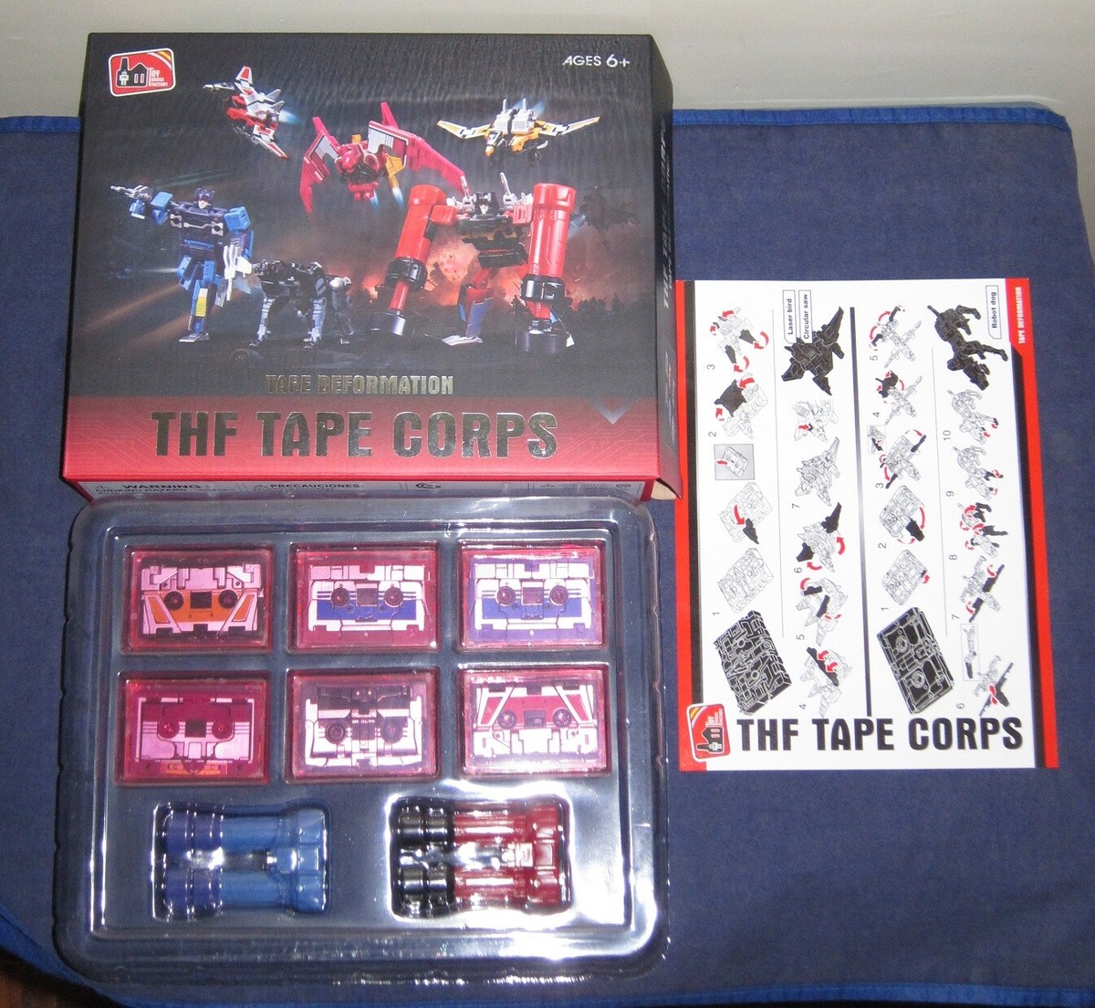 New THF-01P 6 Six Tape Cassette for Soundwave MP-13 Transformers