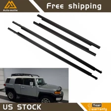 Door Belt Molding Weatherstrip (Front & Rear Set) For Toyota 07-14 FJ Cruiser