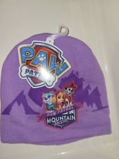 Paw Patrol Mountain Rescue Girls Beanie Winter Hat Purple