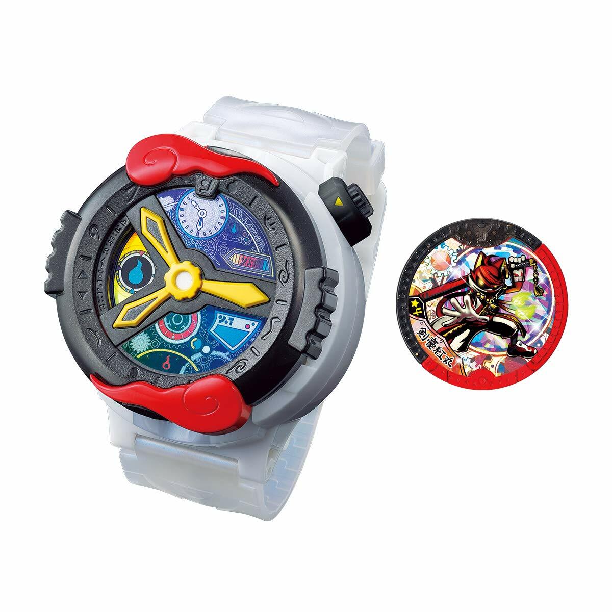 NUOVO Bandai Yo-Kai Watch DX YSP Watch Benimaru Henshin Medal dal Giappone F/S