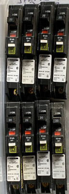 8pcs, Square D QO120PCAFIC, Breaker Combination AFIC