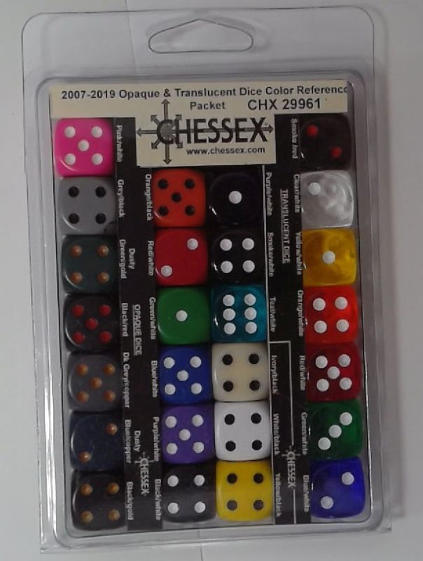 Chessex Glass Gaming Stones - Multicolored Crystal Green Iridized Game Counters (40+ Pieces)
