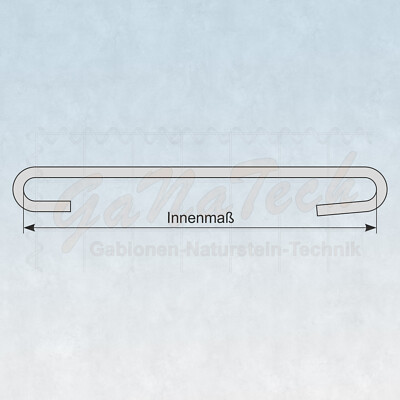VidaXL Gabionen Distanzhalter 100 Stück - Verzinkter Stahl 50cm 3,5mm