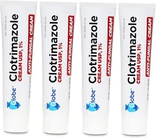 5 Pack Anti-Fungal Cream Cure Athletes Foot, Jock Itch,Compare to Lotrimin AF 1%
