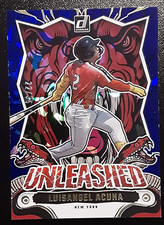 2024 Panini Donruss Baseball Unleashed Blue Ice /35 #13 - Luisangel Acuna