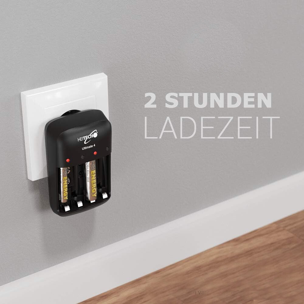 9V Batterieladegerät Dual Slot - Schnelllader Mit LED Anzeige