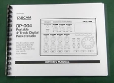 Tascam DP-004 Owner's Manual: Comb Bound with Protective Covers!
