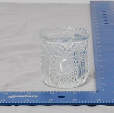 Oval Star Toy Spooner Clear Indiana Glass 300 EAPG Childs Pressed Antique
