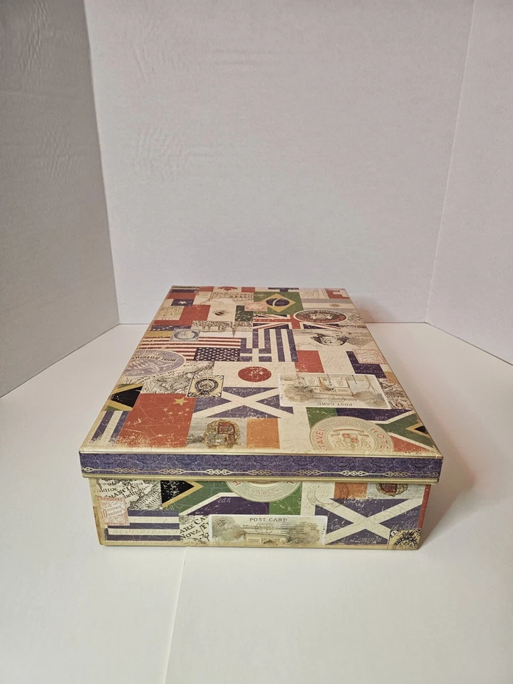 Punch Studio Rectangular Box 42961N Flags of The World, Discontinued! - Image 3 of 4