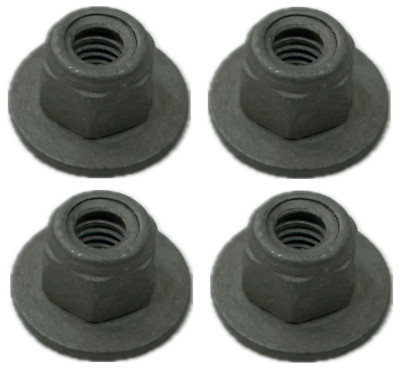 NEW OEM 11-24 Ford Super Duty DUAL Battery Hold Down NUTS w/ Washer- TWO PAIR- 4