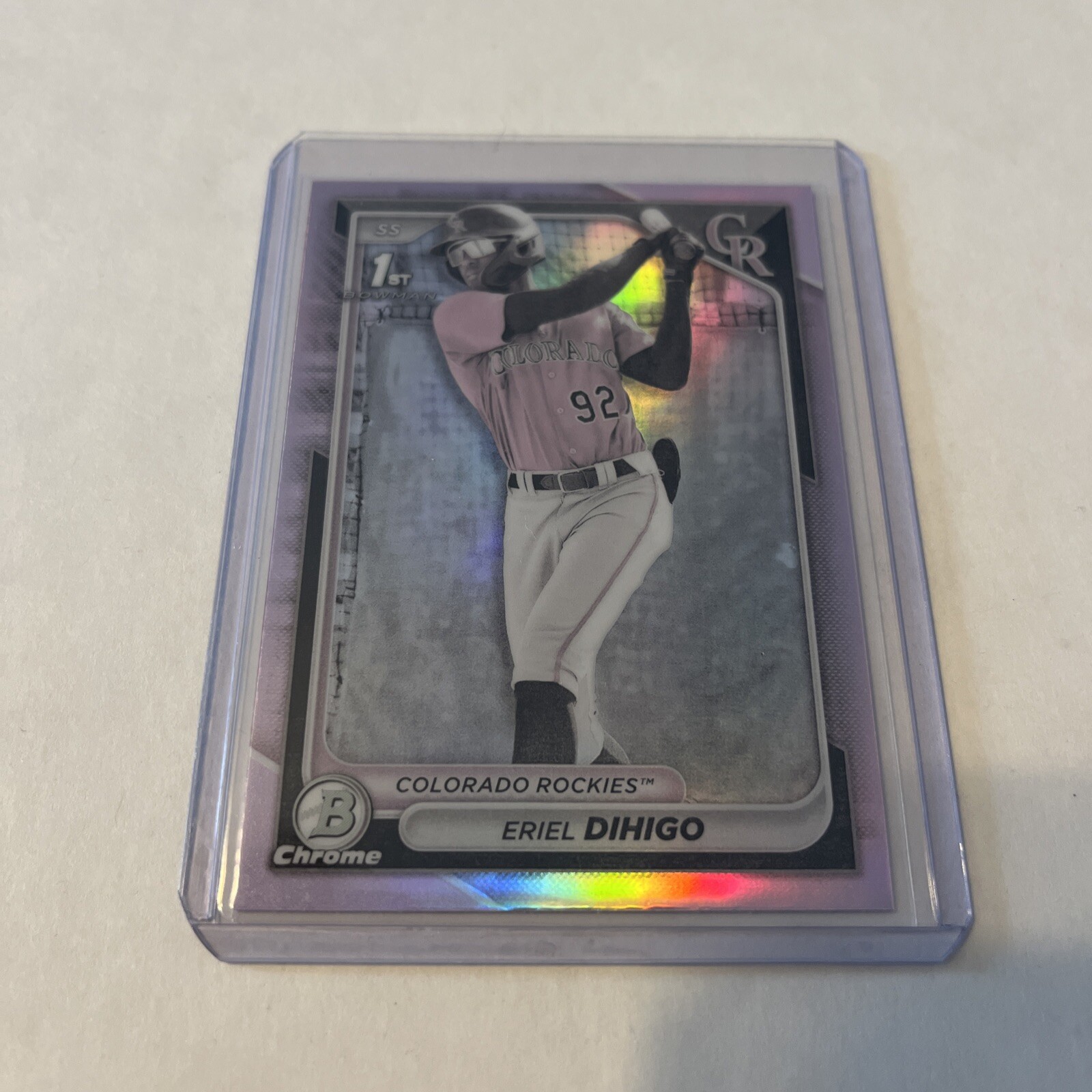 2024 Bowman Chrome Baseball Eriel Dihigo Bowman 1st Pearl Refractor