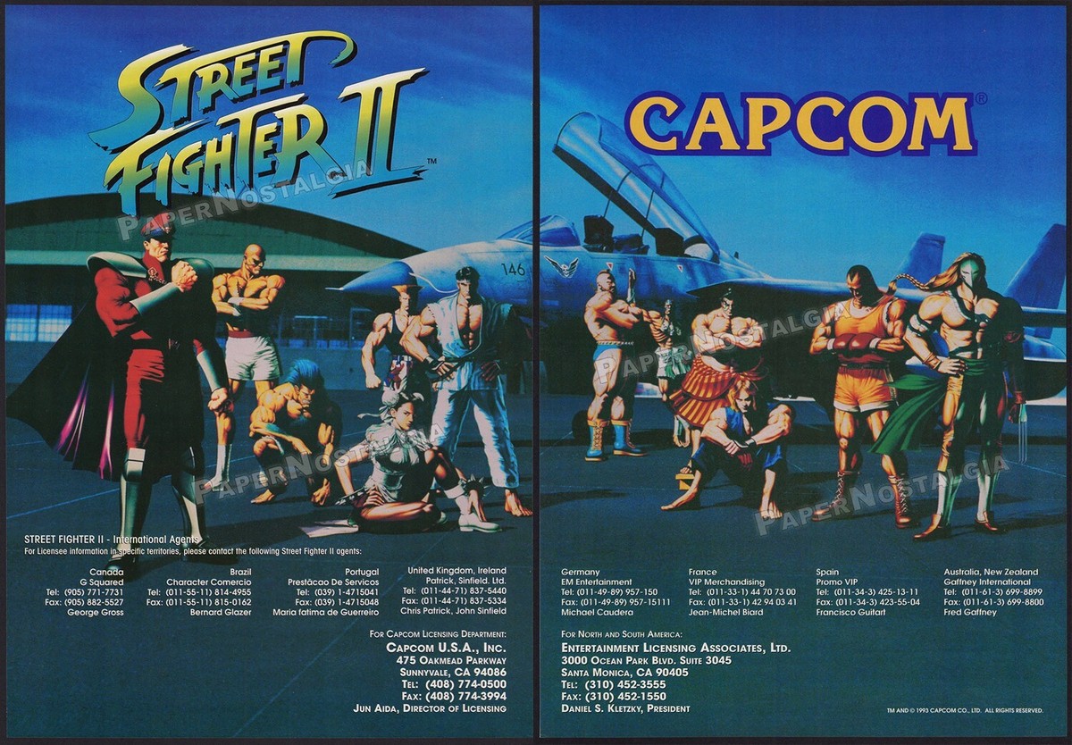 STREET FIGHTER II – Original 1994 Trade AD / poster – Capcom