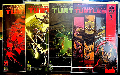 TMNT Teenage Mutant Ninja Turtles #1 Cover A F E and 40th Anniversary Variant NM