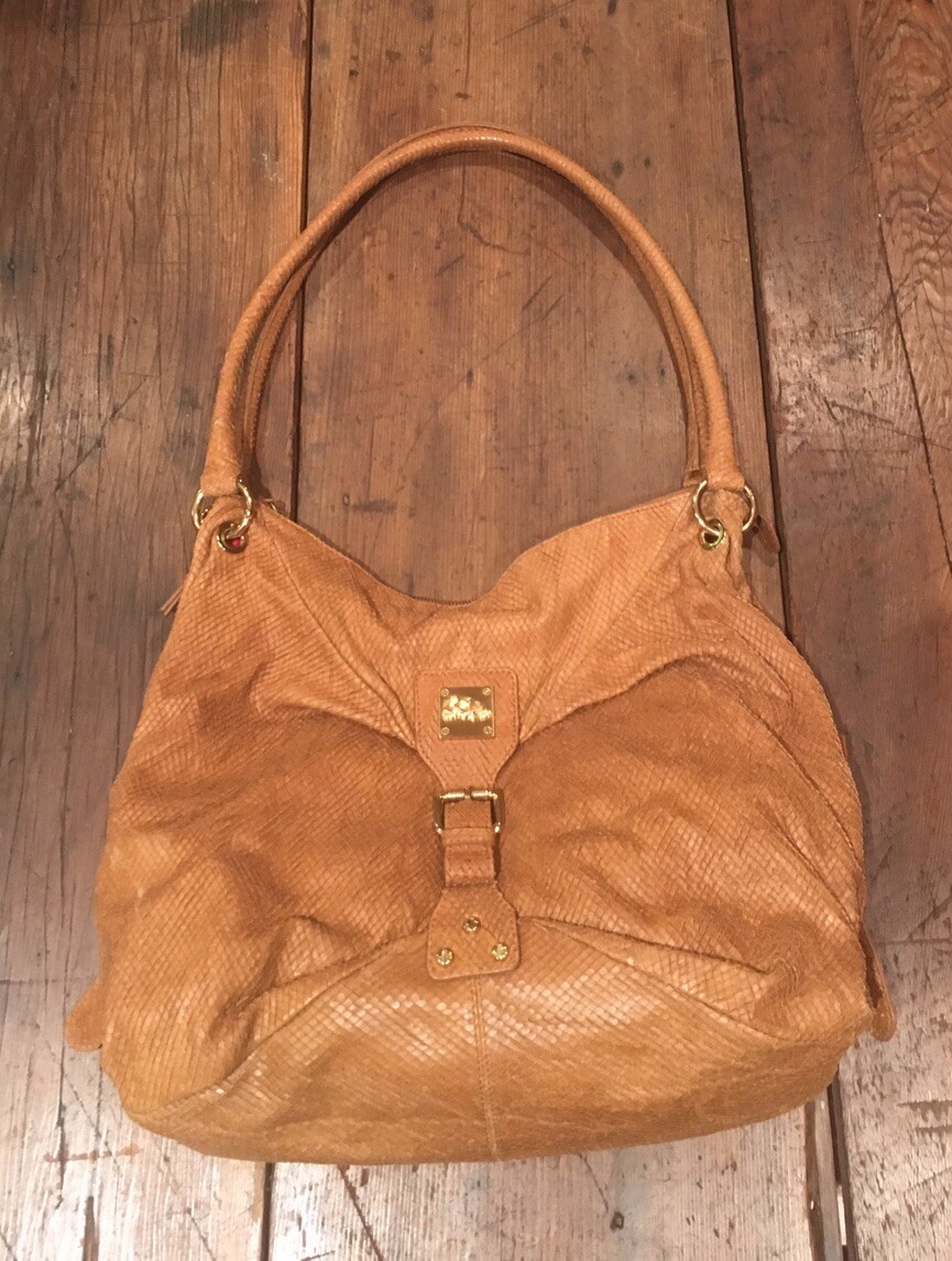 EUC Anthropologie Jenrigo Genuine Leather Bag Tan XL … Gem