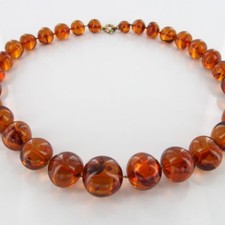 German Baltic Amber Natural Unique Bead Necklace Handmade A309 ? RRP�2000!!!