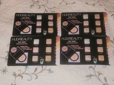 Huda Beauty Easy Bake Sephora Samples Lot Of  4 New Cards 6 Color Packets Each 