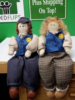 Dan Dee Toys Junge & Mädchen Walmart Mitarbeiter Puppe Regal Sitter Mitarbeiter Vintage