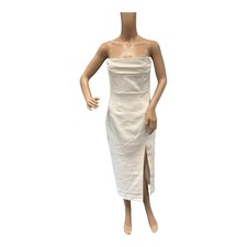 ASTR The Label dress Womens S Melanie embellished corset bodycon midi ivory