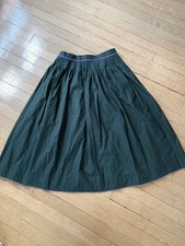 Gossi Salzburg Vintage Green Fully Lined Skirt 29  Waist Floaty Boho Summer