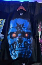 CAMISETA TERMINATOR JUMBO ESTAMPADA EN UN SHAKA PESO PESADO TEÑIDA CON GRANA "MODERNA"