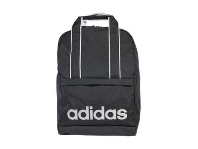 Adidas Sac À Dos Femme Linear Essentials Logo - Noir/Argent Métallisé - Photo 1/4