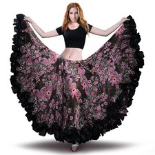 ROYAL SMEELA Chiffon Belly Dance Skirt for Women Belly Dancing Costume ATS Tr...