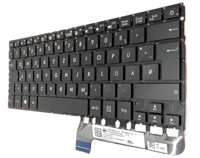 DE - Tastatur Keyboard ohne Rahmen mit Beleuchtung komp. für ASUS UX305UAB