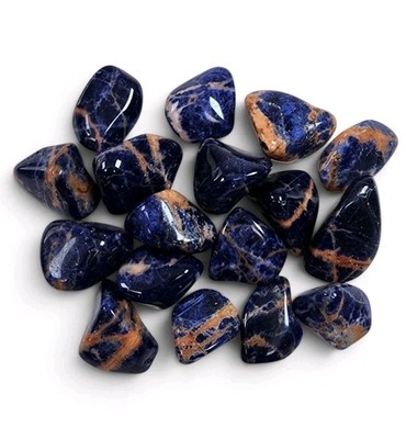 Sunset Sodalite Crystal Polished Stones from Brazil 64.5 grams