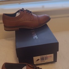 Bruno Marc PRINCE-K1 Brown Cap Toe Brogue Lace-Up Oxford Dress Shoes US 2