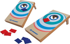 Schildkröt Cornhole Set – Bean Bag Wurfspiel Für 2–4 Spieler – 2 Holzbretter Mit