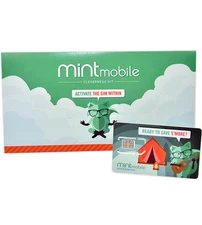 Mint Mobile Unlimited 3-Month + $15 Renewal Credit Prepaid SIM New Users Only