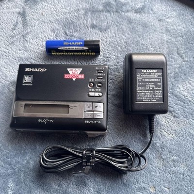 Sharp MD MS100 Black Portable MiniDisc Player with Charger | eBay